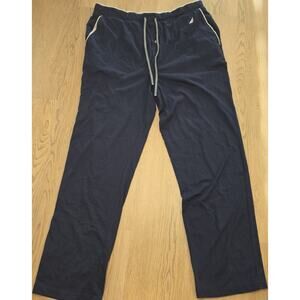 Nautica Champion Men's Pajama Pants Robe Size L Cotton Polyester Navy Gray Multi